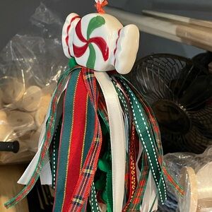 Festive Candy Ornament with Ribbons